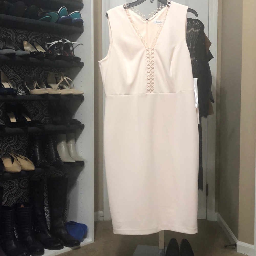 Calvin Klein pastel dress